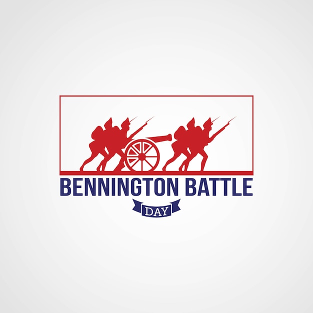 Premium Vector Bennington battle day