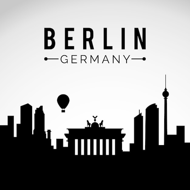 Free Vector | Berlin skyline