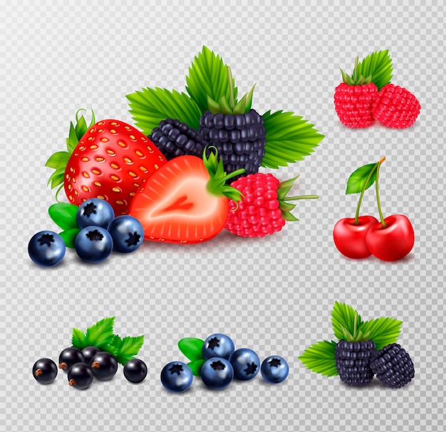 Картинка ягоды на прозрачном фоне