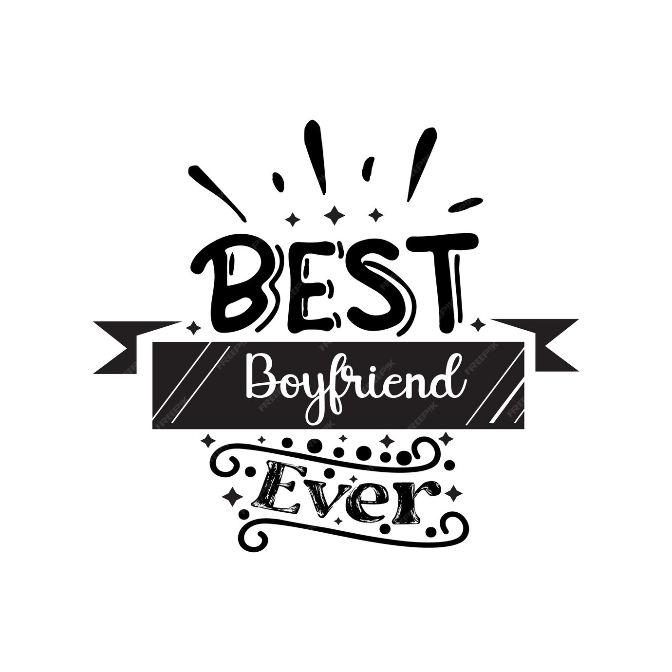 Premium Vector | Best boyfriend ever typography lettering for t shirt