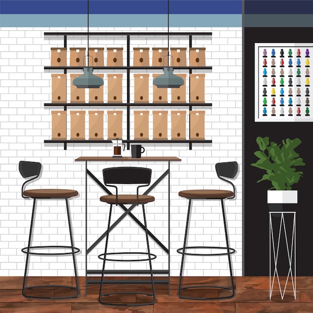 Download Best coffee shop | Premium Vector