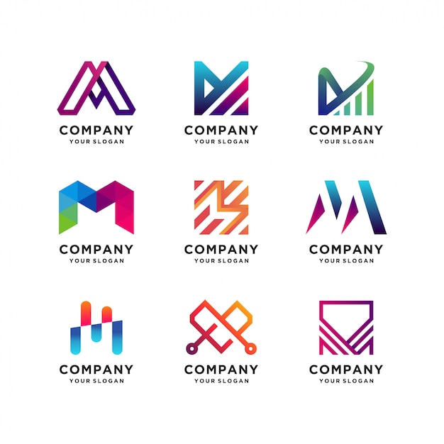 Download Free Best Collection Of Letter M Logo Templates Premium Vector Use our free logo maker to create a logo and build your brand. Put your logo on business cards, promotional products, or your website for brand visibility.