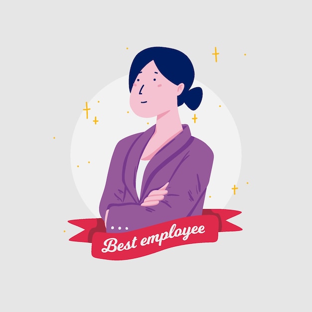 Best employee concept | Free Vector