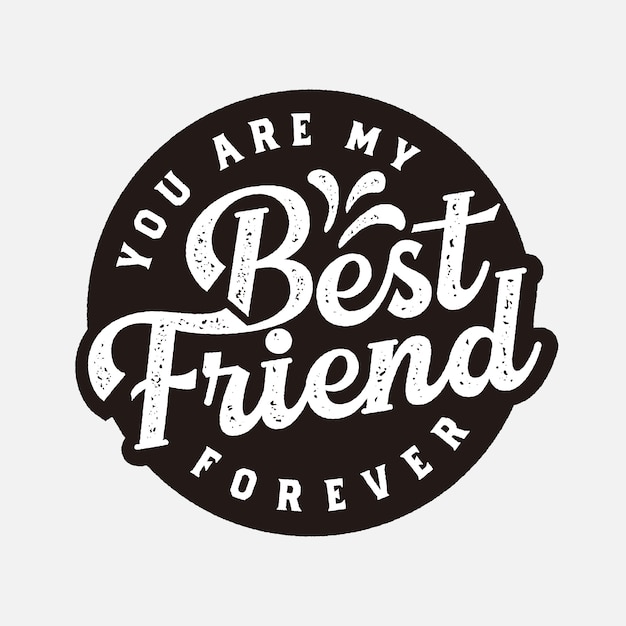 Download Premium Vector | Best friend forever label