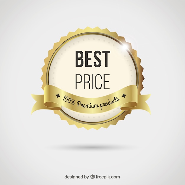 Best Price Badge Free Vector