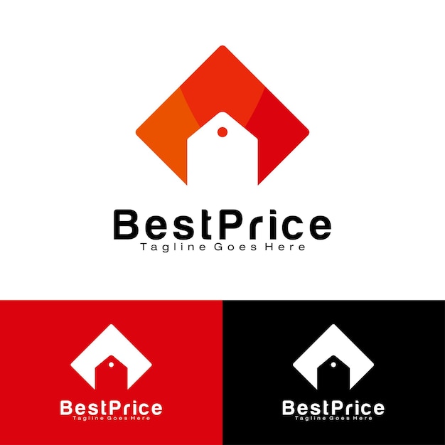 Premium Vector | Best price logo design template