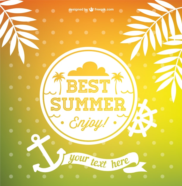 Download Free Vector | Best summer vector