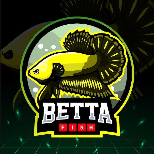 Download Premium Vector | Betta fish mascot. esport logo design