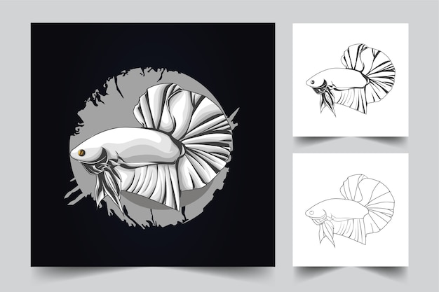 Download Premium Vector | Betta fish mascot logo