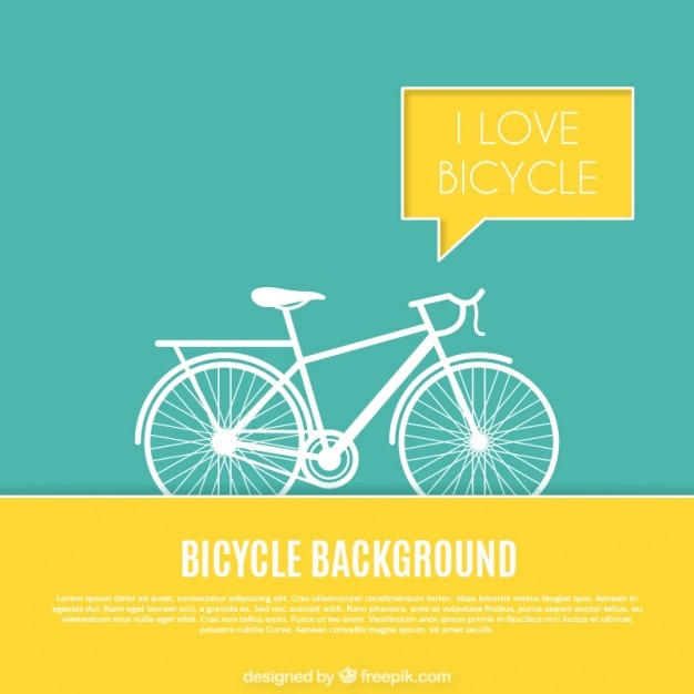Bicycle background with yellow details