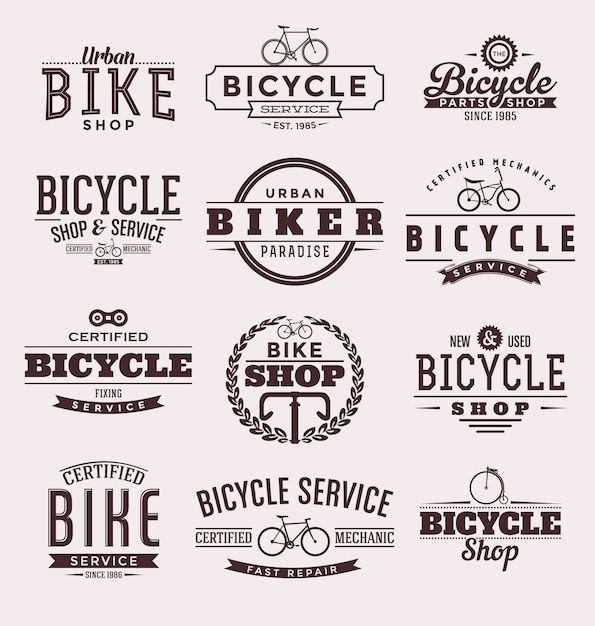 Bicycle badges collection