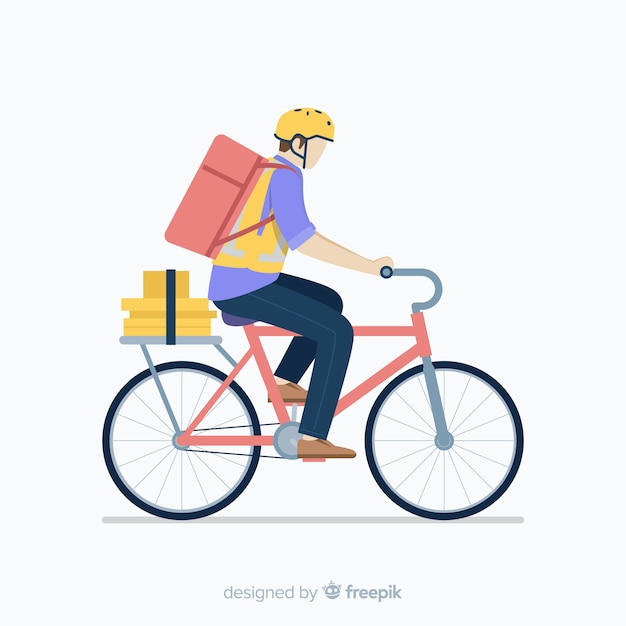 Free Vector | Bicycle delivery