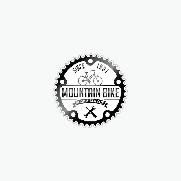 Download Free Bicycle Gear Logo Design Premium Vector Use our free logo maker to create a logo and build your brand. Put your logo on business cards, promotional products, or your website for brand visibility.