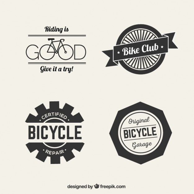 Download Free Bicycle Logos In Retro Style Free Vector Use our free logo maker to create a logo and build your brand. Put your logo on business cards, promotional products, or your website for brand visibility.