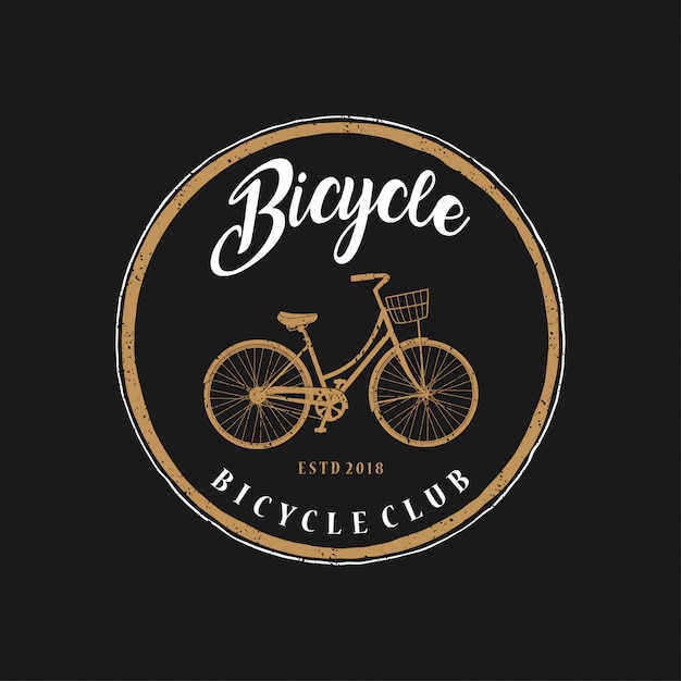 Bicycle vintage logo | Premium Vector