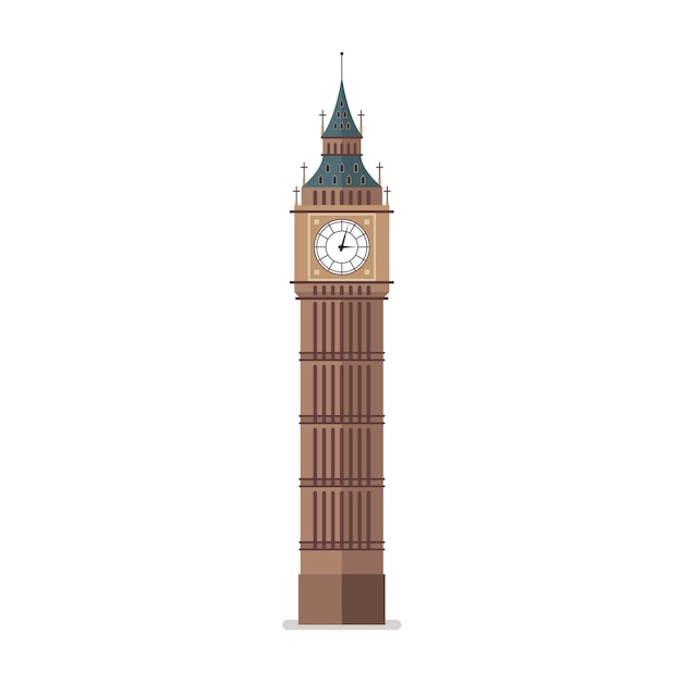 Premium Vector | Big ben vector illustration