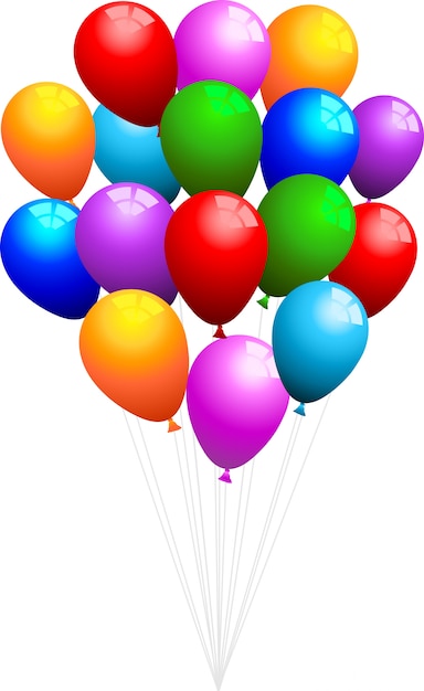 Free Vector | Big bunch of balloons