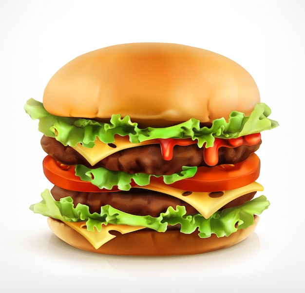 Download Free Big Burger Icon Premium Vector Use our free logo maker to create a logo and build your brand. Put your logo on business cards, promotional products, or your website for brand visibility.