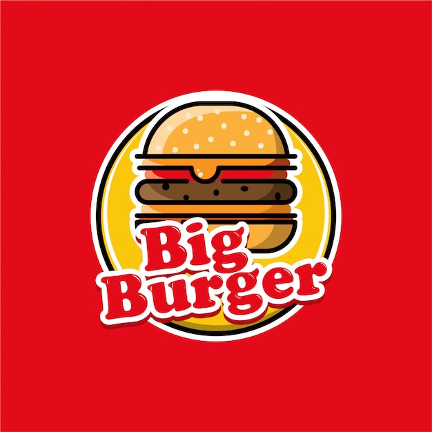 Premium Vector Big Burger Logo