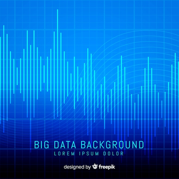Big data background in abstract style concept Free Vector