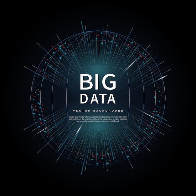 Big data of future technologies Vector | Premium Download