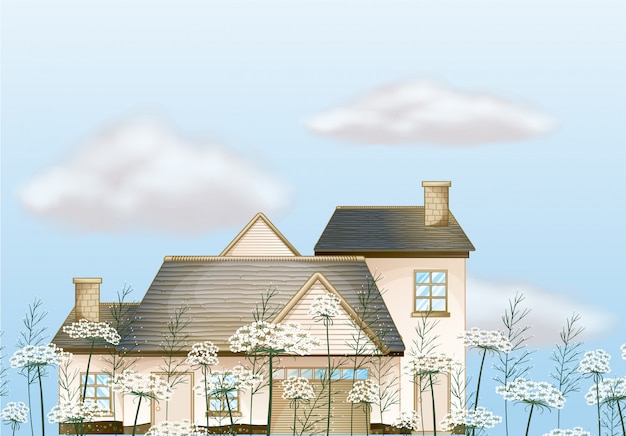 A big house | Premium Vector