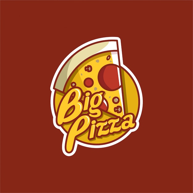 Download Free Big Pizza Logo Premium Vector Use our free logo maker to create a logo and build your brand. Put your logo on business cards, promotional products, or your website for brand visibility.
