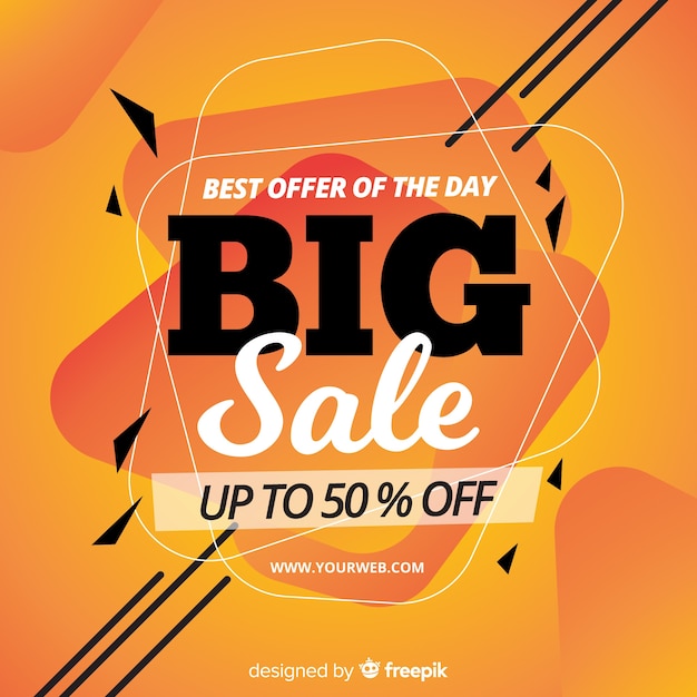 Free Vector | Big sale banner