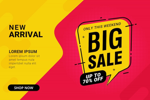 Premium Vector Big Sale Discount Banner Template Promotion Design For Business 