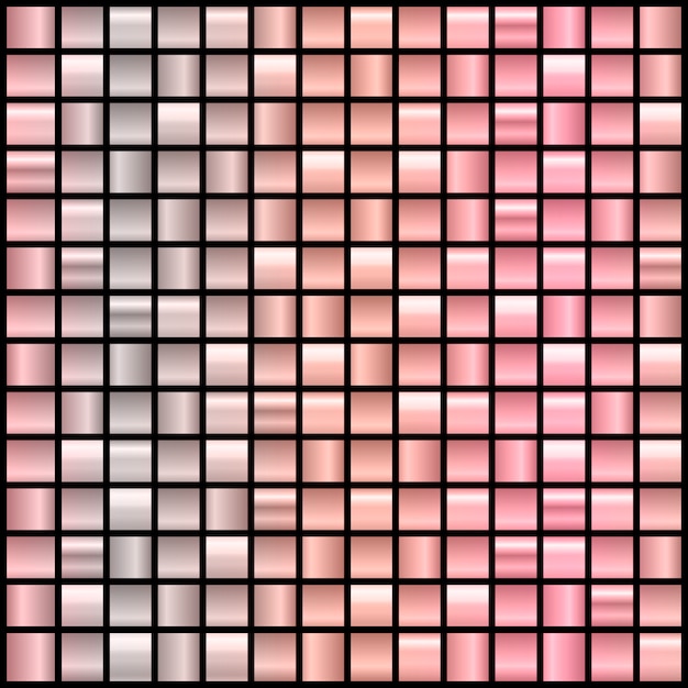 Big Set Of 196 Gradient Backgrounds In Rose Gold And Black
