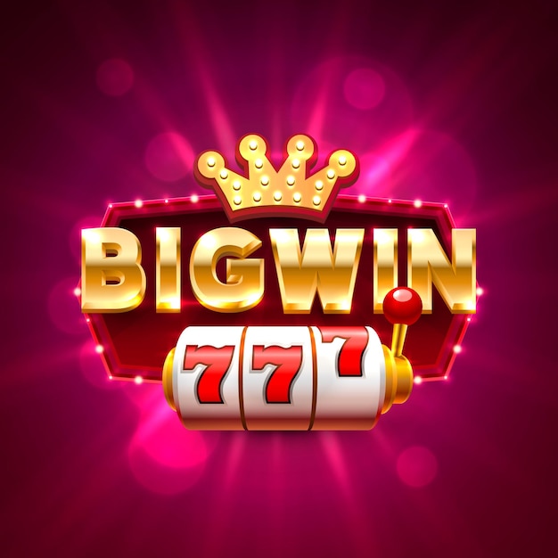 Premium Vector | Big win casino banner text on the background of the ...