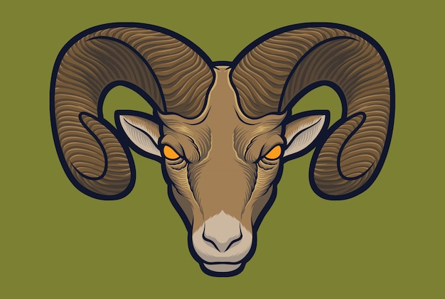 Bighorn sheep Premium Vector
