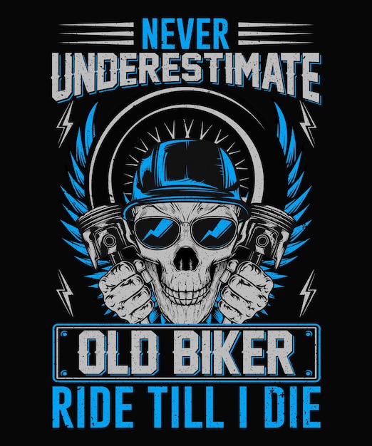 Premium Vector | Biker tshirt design motorcycle tshirt design