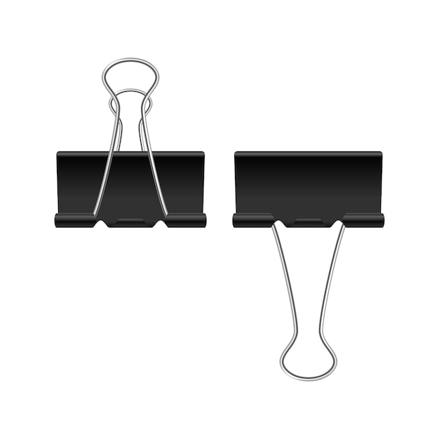 Premium Vector | Binder clips