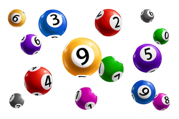 Premium Vector | Bingo, lotto and keno lottery balls with numbers