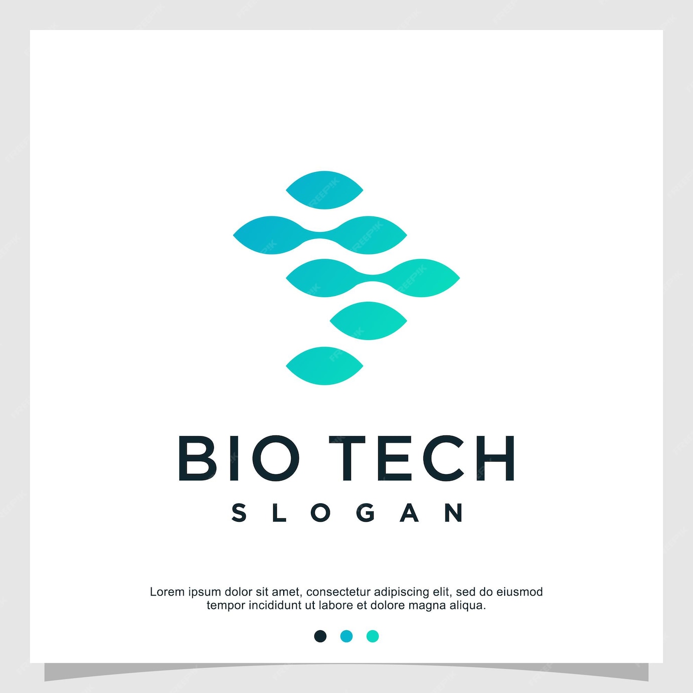 Premium Vector | Bio tech logo with unique style premium vector