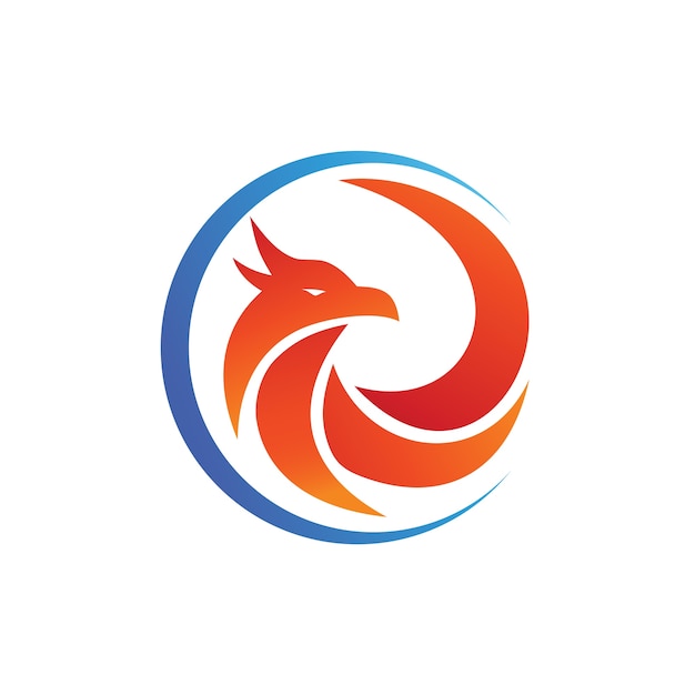 Premium Vector | Bird in circle logo template