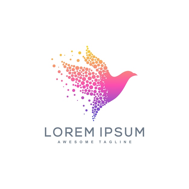 Download Free Bird Dot Concept Illustration Vector Template Premium Vector Use our free logo maker to create a logo and build your brand. Put your logo on business cards, promotional products, or your website for brand visibility.