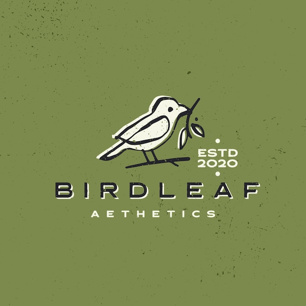 Download Free Bird Leaf Vintage Aesthetic Ink Stroke Logo Icon Illustration Use our free logo maker to create a logo and build your brand. Put your logo on business cards, promotional products, or your website for brand visibility.