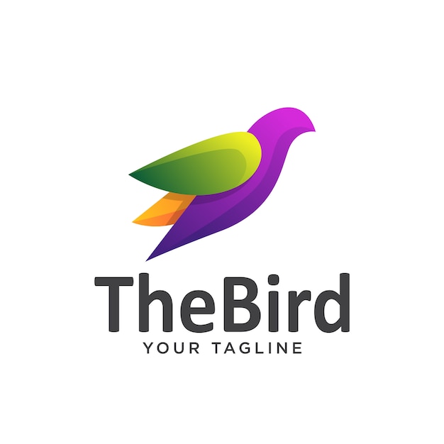 Download Free Bird Logo Simple Gradient Colorful Premium Vector Use our free logo maker to create a logo and build your brand. Put your logo on business cards, promotional products, or your website for brand visibility.