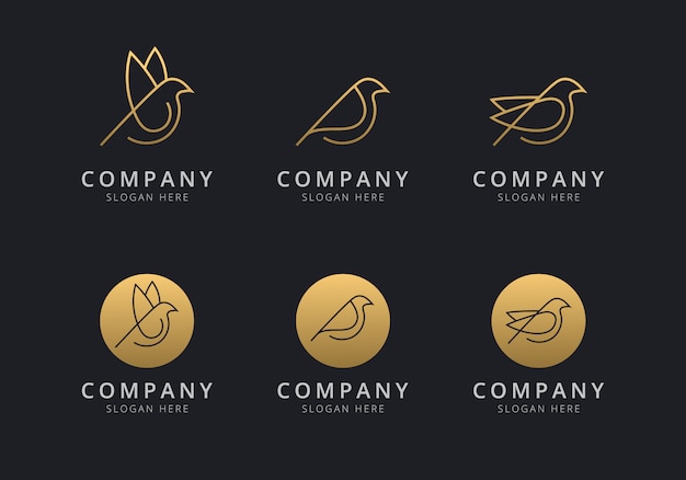 Download Free Bird Logo Template With Golden Style Color For The Company Use our free logo maker to create a logo and build your brand. Put your logo on business cards, promotional products, or your website for brand visibility.