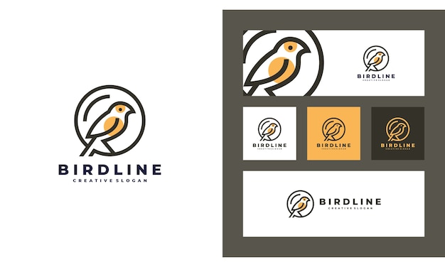 Premium Vector | Bird minimalist creative simple logo design template