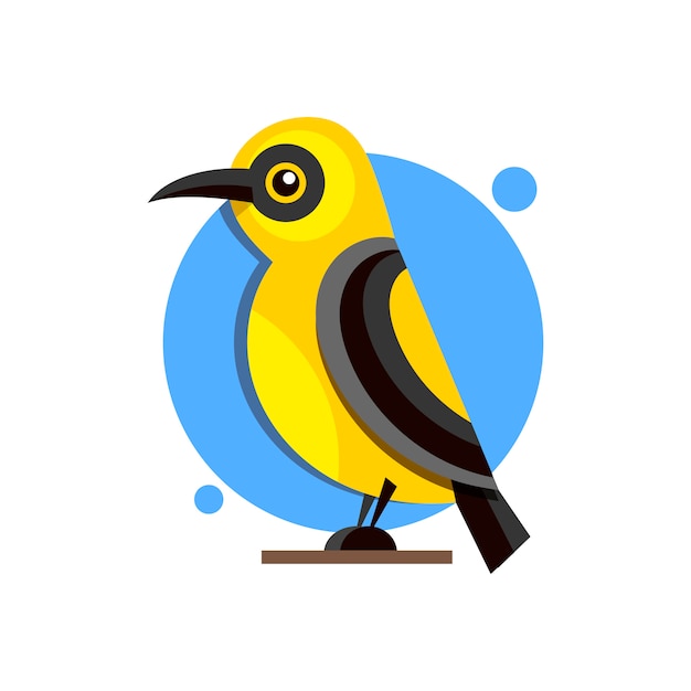 Download Free Bird Oriole On The Branch Flat Style Logo For Design Premium Vector Use our free logo maker to create a logo and build your brand. Put your logo on business cards, promotional products, or your website for brand visibility.