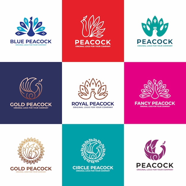 Download Free Bird Peacock Logo Design Collection Premium Vector Use our free logo maker to create a logo and build your brand. Put your logo on business cards, promotional products, or your website for brand visibility.