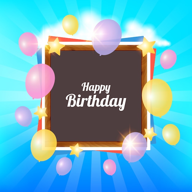 Free Vector | Birthday background design