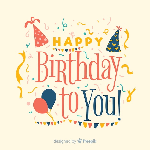 Birthday background Vector | Free Download