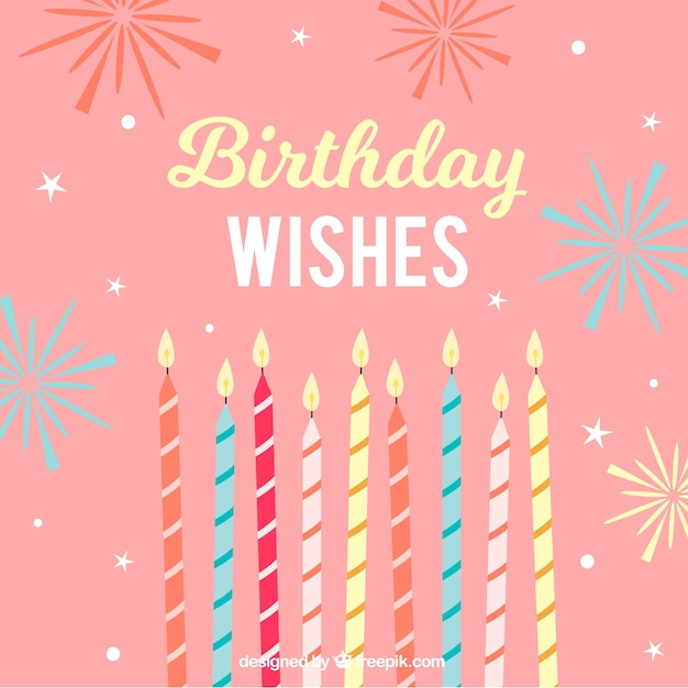 Download Birthday candle background Vector | Free Download