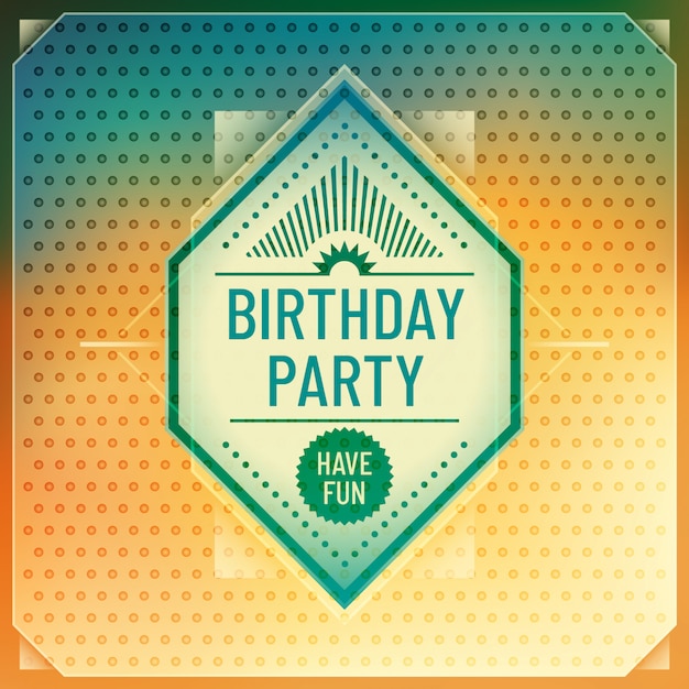 Birthday card design | Premium Vector