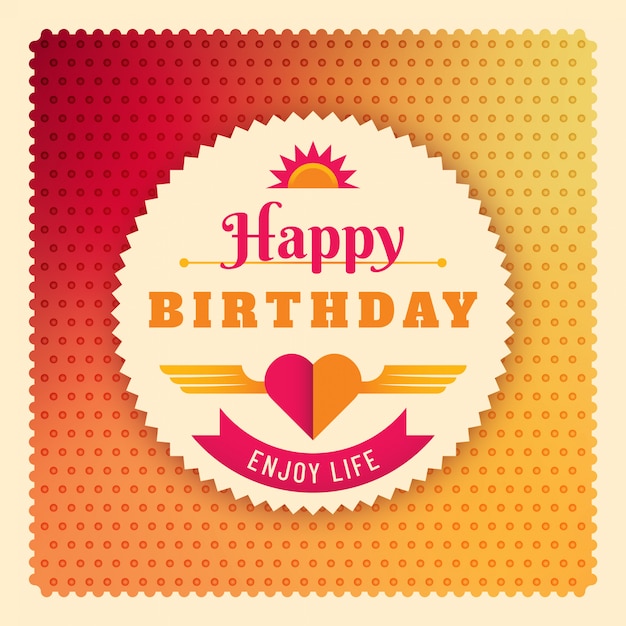 Premium Vector | Birthday card design