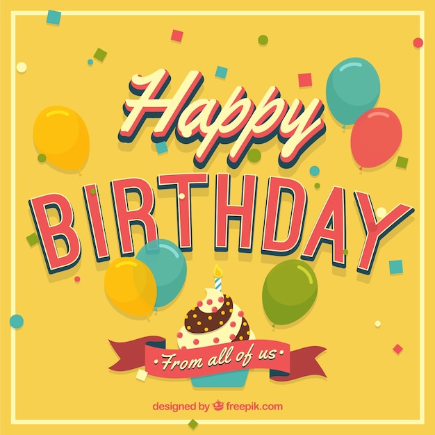 Birthday Card In Retro Style Stock Images Page Everypixel